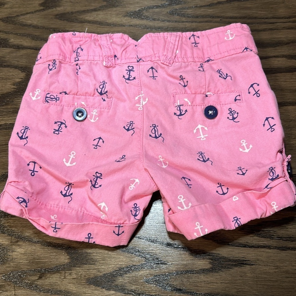 Toddler Girls Nautical Shorts - 3T - Picture 2 of 3